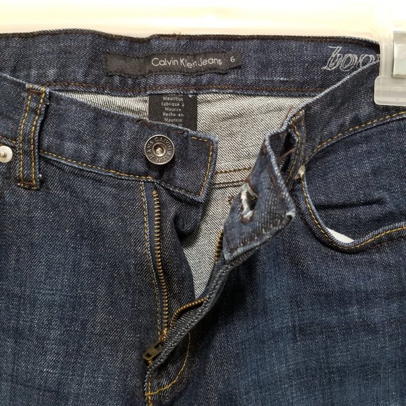 Calvin Klein jeans 6 denim boot cut stretch mid rise WP96A60 - Picture 7 of 13